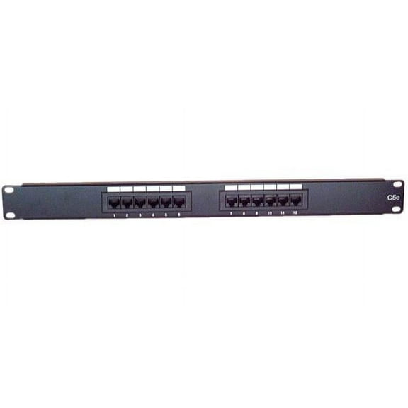 IEC PP10812 Patch Panel 12 Port CAT 5e 568B (1U)