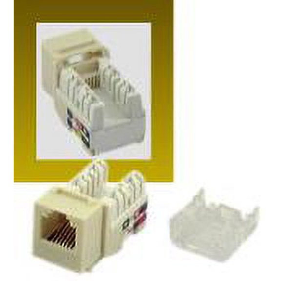 IEC RH1106F-MT-AL RJ1106 Female Narrow Keystone Connector Almond Category 3