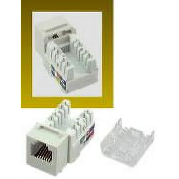 IEC RH1106F-MT-WH RJ1106 Female Narrow Keystone Connector White Category 3
