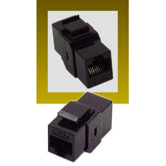 IEC RJ4508F-F-MBKL5 RJ4508 Keystone Connector Female to Female Category 5e Black