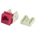 thumbnail image 1 of IEC RJ4508F-MT-RDL5 RJ4508 Female Keystone Connector Red Category 5e, 1 of 1