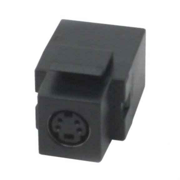 IEC RJMD04F-F-BK S Video ( SVHS ) Mini Din 4 Female to Female Keystone Connector Black
