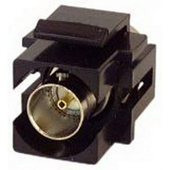 IEC RMBNC-BK BNC 75 Ohm Female to Female Flush Mount Keystone Connector Plate Insert Black