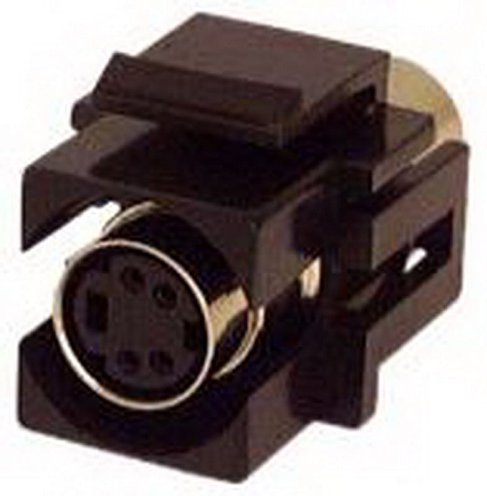 IEC RMD04BK S Video ( SVHS ) Mini Din 4 Female to Female Flush Mount