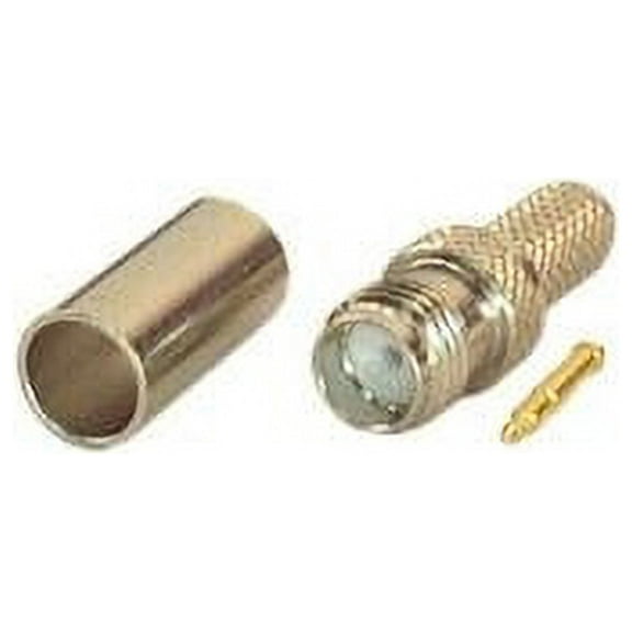 IEC SMAF-RG58-RP SMA Female Connector Reverse Polarity (with Male Pin) for RG58