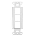 thumbnail image 1 of IEC WDH343000 White Decora Insert with Three Keystone Cutouts, 1 of 1