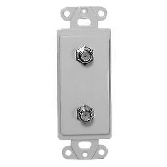 IEC WDH612000 White Decora Insert with Two F100s