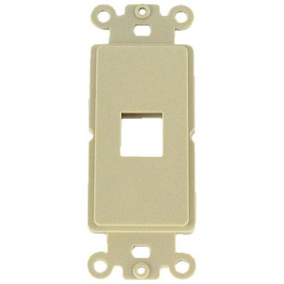IEC WDZ341000 Ivory Decora Insert with One Keystone Cutout