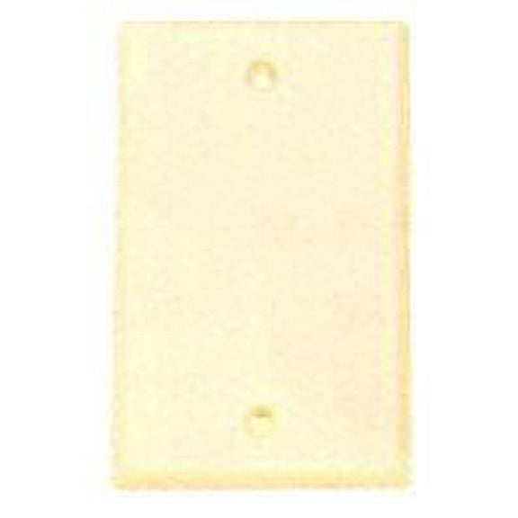 IEC WI10000 Ivory Metal Wall Plate Blank One Gang Wall Plate
