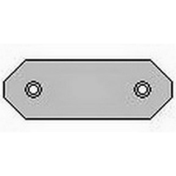 IEC WS00900 Stainless Steel DB09 Blank Insert Wall Plate