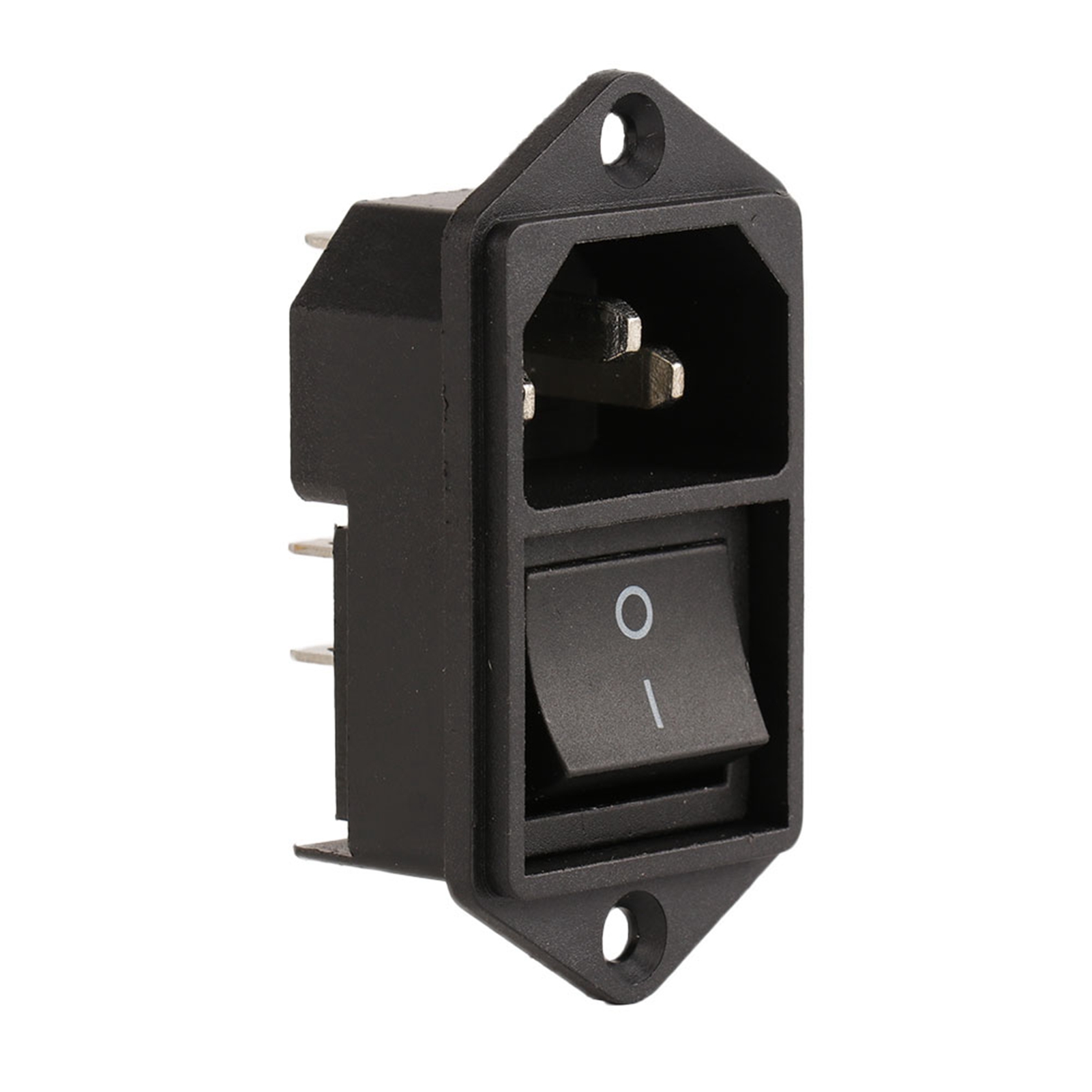 IEC320 C14 AC Socket with BlackABS Rocker Switch 250V 10A versatile ...
