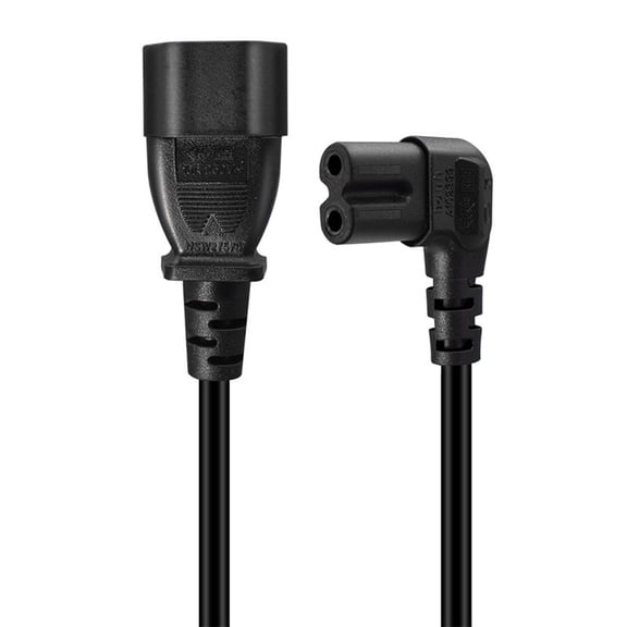 IEC320 C14 to 7 Right Angled Power Cord 10A Copper Conductors With Flexible Side Bend Design For Small Appliances