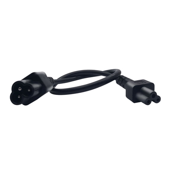 IEC320 C6 Male to IEC320 C5 Power Cable Cord for Laptops Power Adapters
