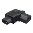 thumbnail image 1 of IEC320 C8 to C13 Rightward Bend Power Plug,Figure 8 Shape Male to C13 Female Side Bend Conversion Plug Adapter, 1 of 8