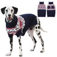 thumbnail image 1 of IECOii Christmas Dog Sweater for Medium Large Extra Large Dogs Halloween Turtleneck Dog Sweatshirt Knitted Warm Pet Winter Clothes,Blue,XL, 1 of 8