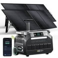 thumbnail image 1 of IEE P2400 2048Wh Solar Generator with 2x200W Panels, 2400W (4800W Surge) LiFePO4 Power Station, Fast Charging, APP Control, 16 Ports, UPS Battery Backup for Home, RV, Camping, 1 of 10