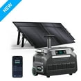 thumbnail image 1 of IEE P2400 Solar Generator 2400W/2048Wh LiFePO4 Battery + 2x200W Panel - Fast 0.9H Charge, EPS Backup, App Control for Home & Outdoor, 1 of 8