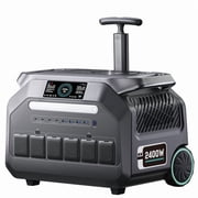 IEE P2400 Solar Generator 2400W 2048Wh Power Station - LiFePO4 Battery, Fast Charge, App Control, EPS Backup for Home Camping RV