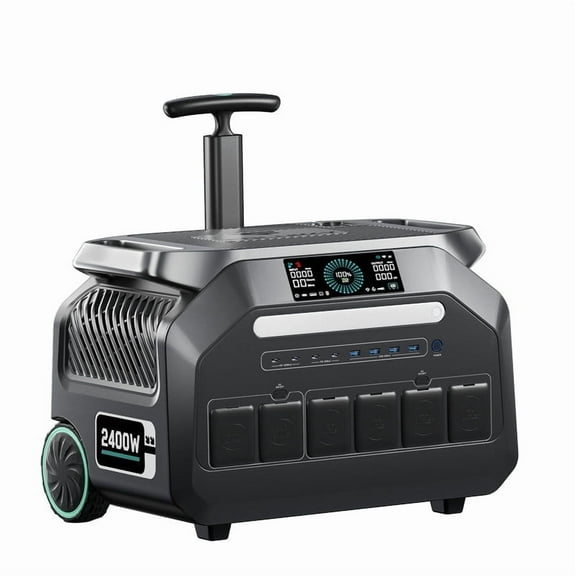 IEE P2400 Power portable station,Emergency battery backup power,4000 cycles,1 hour fast charging,RV.Caming .