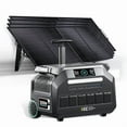 thumbnail image 1 of IEE P3200 Solar Generator with 4×200W Solar Panels, 2048Wh/3200W Portable Power Station, LiFePO4 Battery, 1800W Fast Charging, APP Control Backup Power for Home, Camping & Emergencies, 1 of 8