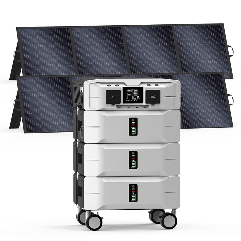 IEE SP5000 Solar Generator 7680Wh with 2x200W Panels | 5000W Home & RV ...