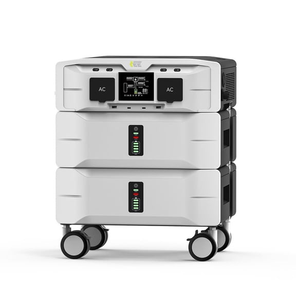 IEE SP5000 Solar Powered Generator 5120Wh - 5000W Output, Home Backup for Blackouts, RV & Camping