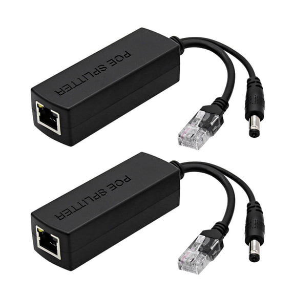 IEEE802.3af/at Standard DC48V to 12V 1.2A Output Voltages POE Splitter with LED Indicators for Networking Devices