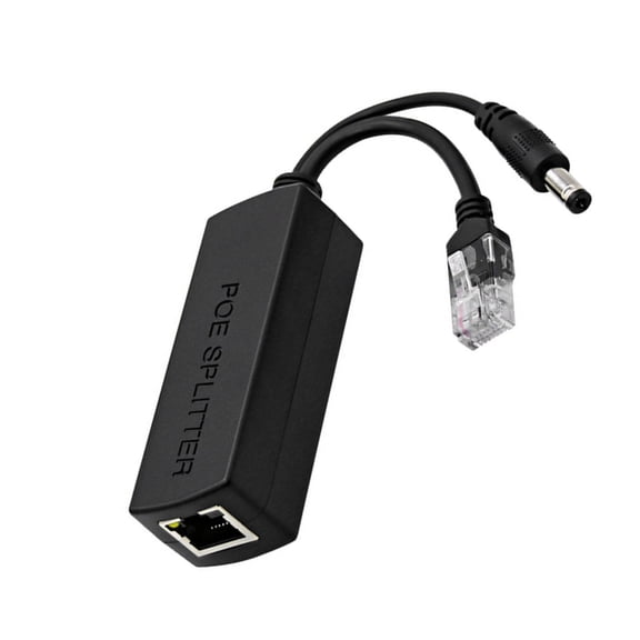 IEEE802.3af/at Standard DC48V to 12V 1.2A Output Voltages POE Splitter with LED Indicators for Networking Devices