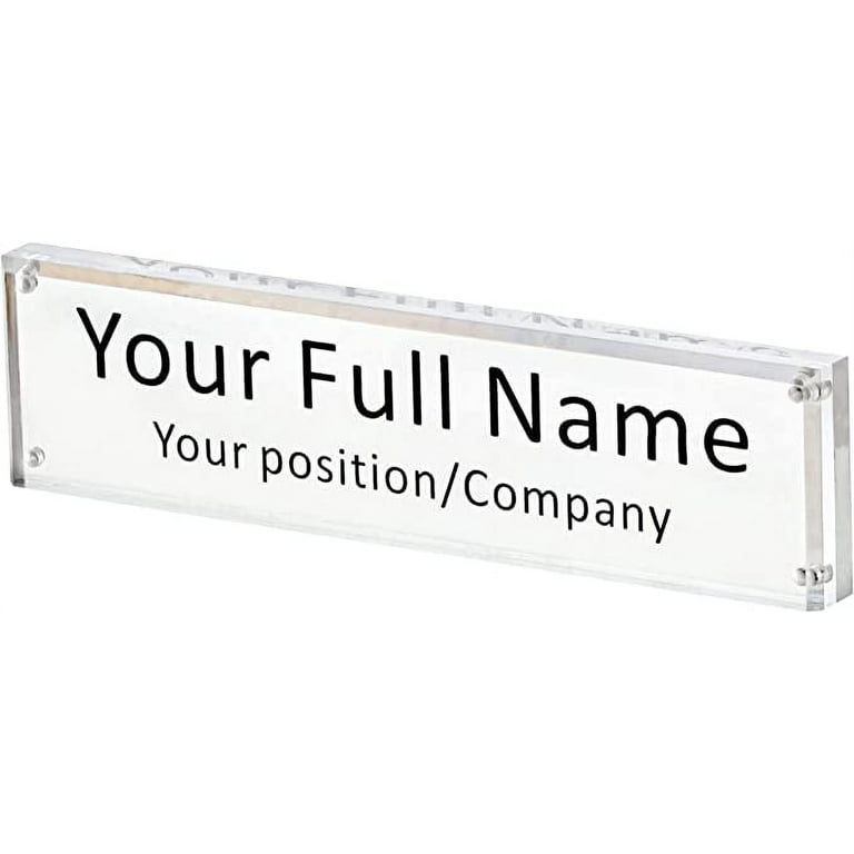 Desk Name Plate Acrylic Invitations Blanks Wedding Signs Office Decor Board  daicoltd