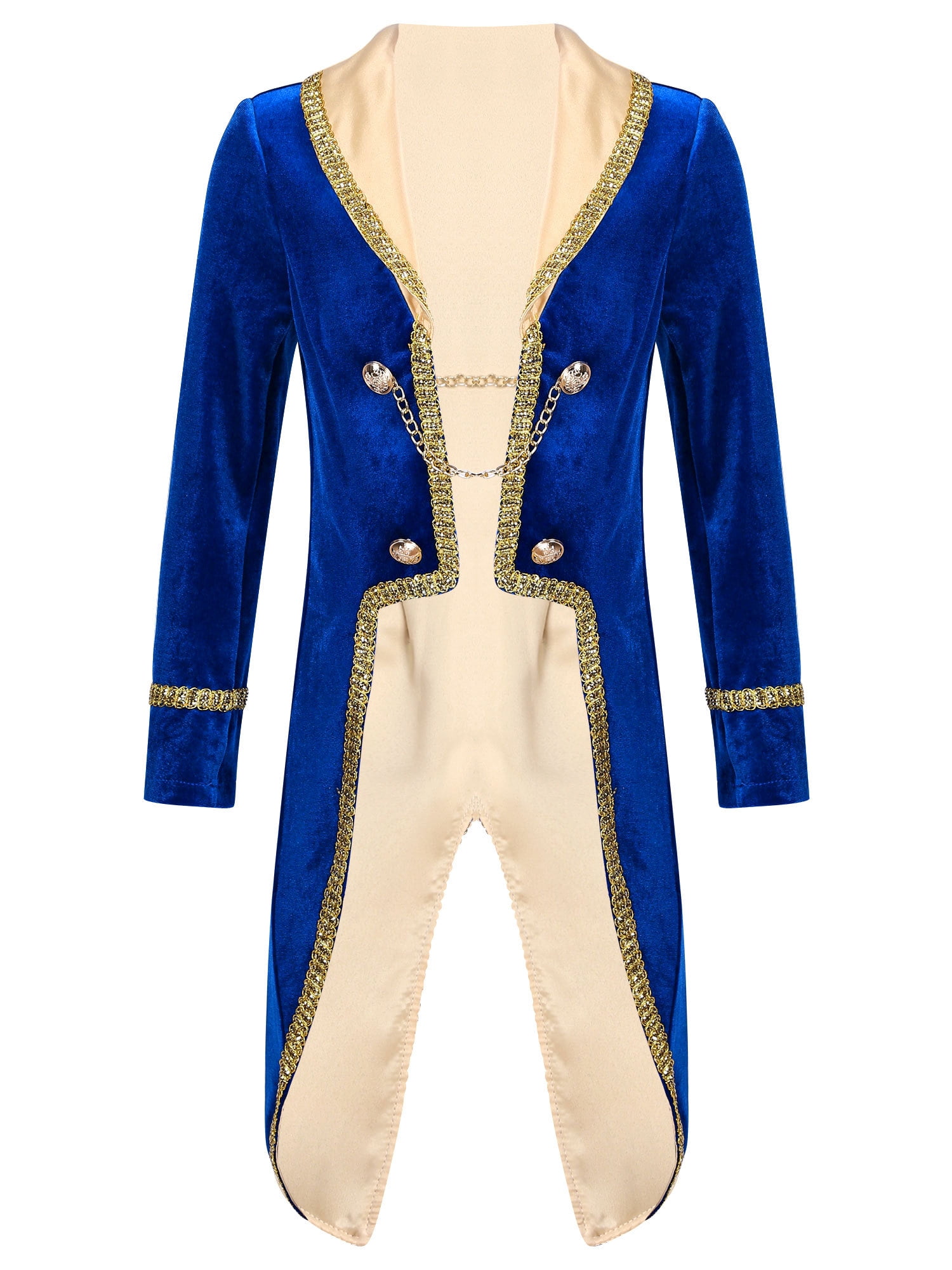Nimiya Kids Beast Prince Costume - Boys Velvet Tuxedo Tailcoat Jacket For Halloween, Cosplay & Dress Up