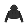 thumbnail image 1 of IEFIEL Big & Little Girls Long Sleeve Crop Top Casual Mesh Drawstring Hoodie Modern Jazz Street Dance Tops, 1 of 5