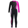 thumbnail image 1 of IEFIEL Girls Ballet Dance Gymnastics Unitard Long Sleeve Shiny Rhinestones Leotard with Leggings Pants for Figure Ice Skating A Rose 6, 1 of 5