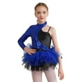 thumbnail image 1 of IEFIEL Girls Sequins Ballet Dance Tulle Dress Gymnastics Figure Skating Dancewear Jazz Dance Leotard Dress Royal Blue 12, 1 of 7