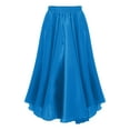 thumbnail image 1 of IEFIEL Girls Spanish Flamenco Skirt Bullfight Dance Dress Gypsy Long Skirts Latin Tango Belly Dancewear Sky Blue 7-8, 1 of 5