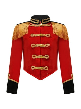 Vintage Marching Band Uniform Jacket Red De Moulin Bros & Co L 
