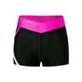 thumbnail image 1 of IEFIEL Kids Girls Contrast Color Sports Shorts Jogging Cycling Bikers Shorts Hot Pink 8, 1 of 5
