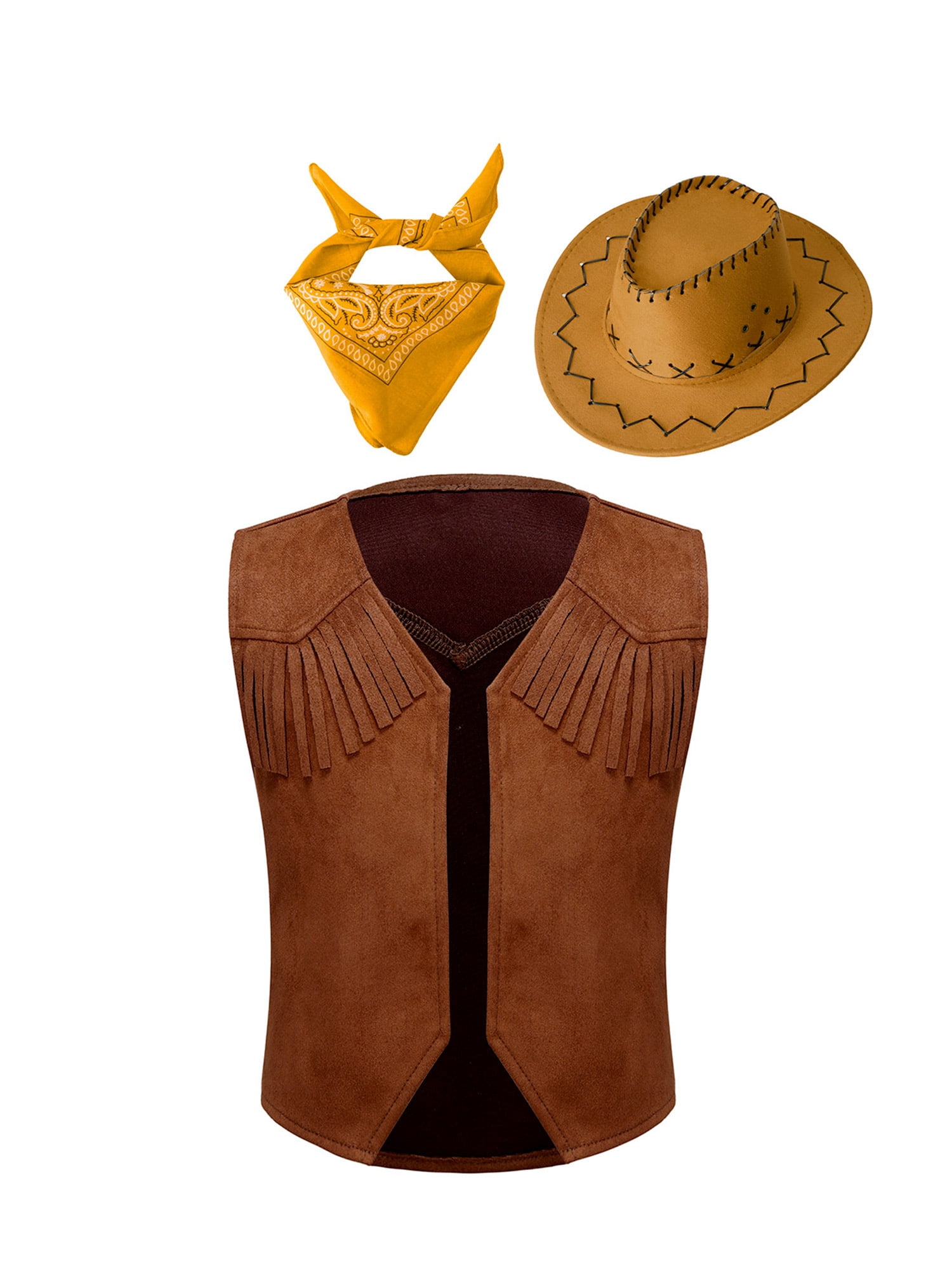 Western Belle Cowgirl Costume Brown Child
