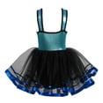 thumbnail image 1 of IEFIEL Kids Girls Halter Shiny Sequins Mesh Patchwork Dance Dress V Neck Bronzing Cloth Ballet Tutu Skirts Tank Leotard, 1 of 7