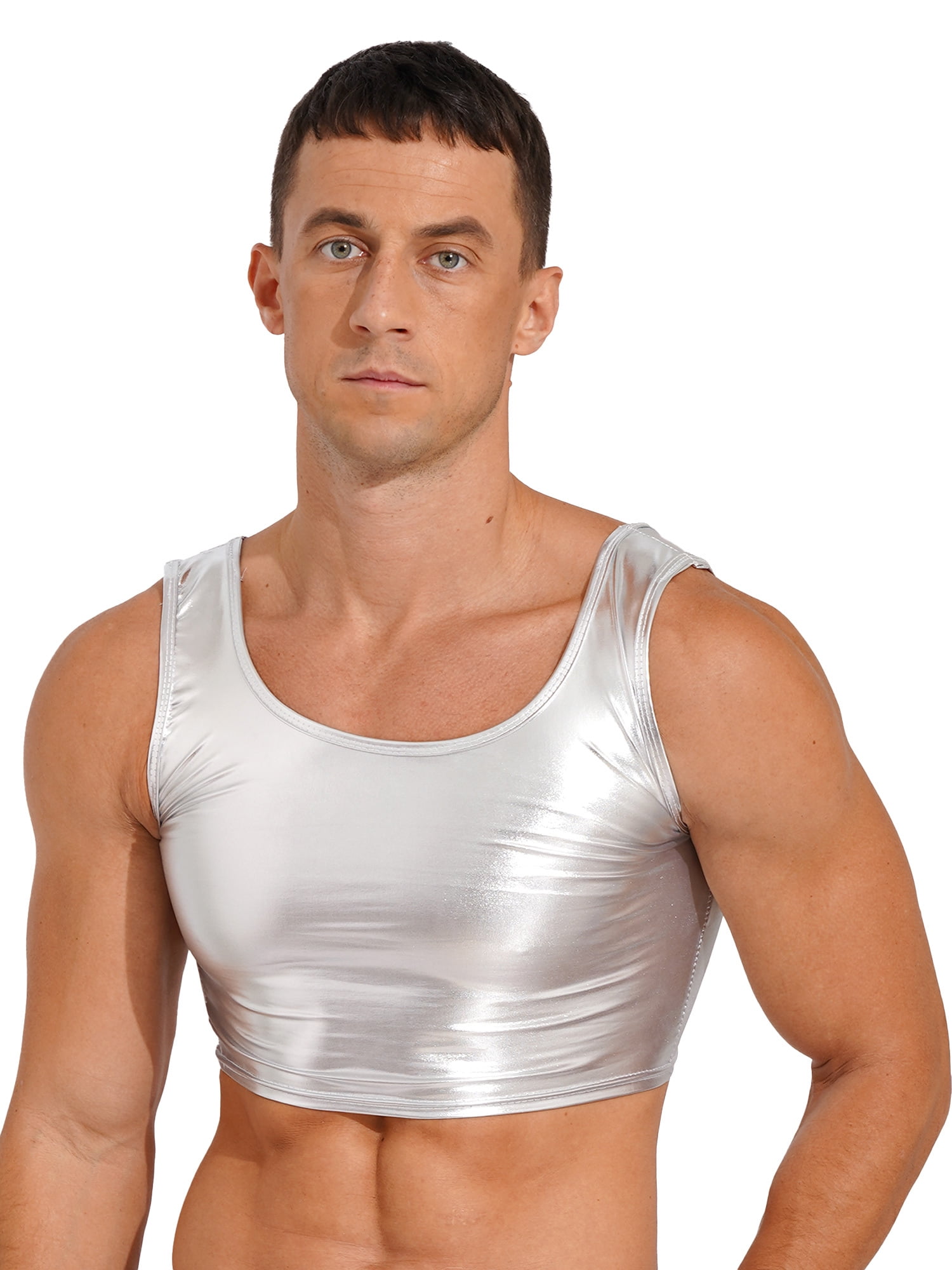silver rave top
