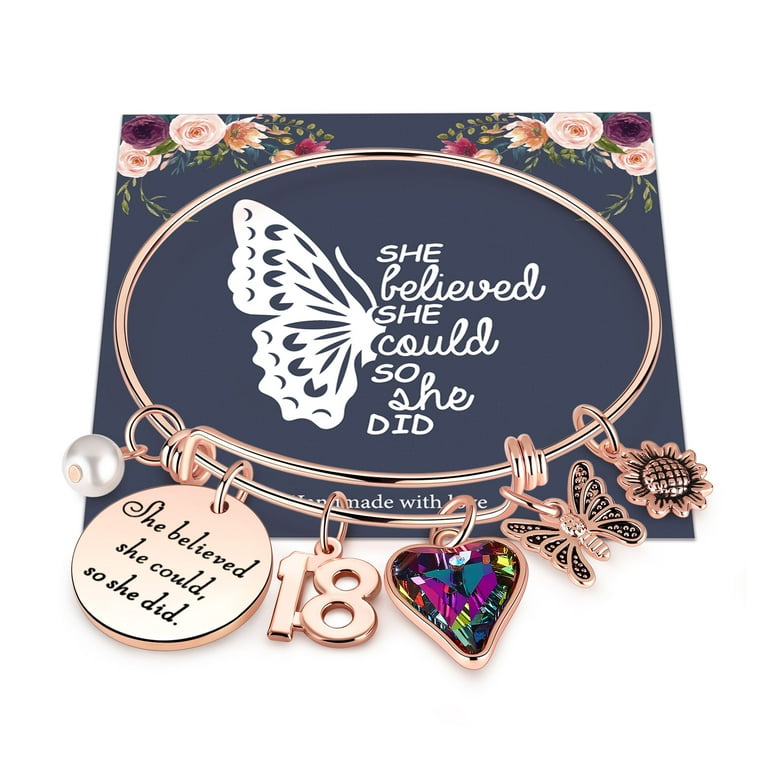 EBE EmmasbyEmma 13th Bday Gift, Blue Necklace & Charm Bracelet for Girls,  Large - Fry's Food Stores