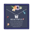 thumbnail image 1 of IEFSHINY Initial Butterfly Necklaces for Women 14K Gold Filled Initial Butterfly Necklace, 1 of 5