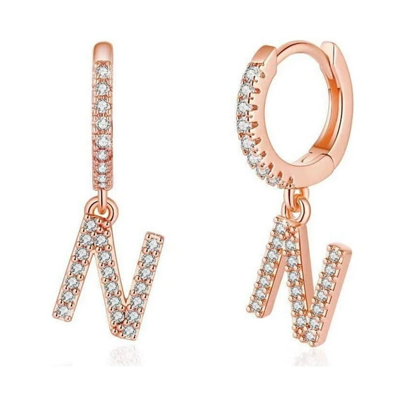 IEFSHINY Initial Earrings for Women Hypoallergenic Huggie Hoop Earrings Jewelry Gifts for Women