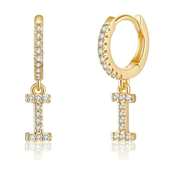 IEFSHINY Initial Earrings for Women Hypoallergenic Huggie Hoop Earrings Jewelry Gifts for Women