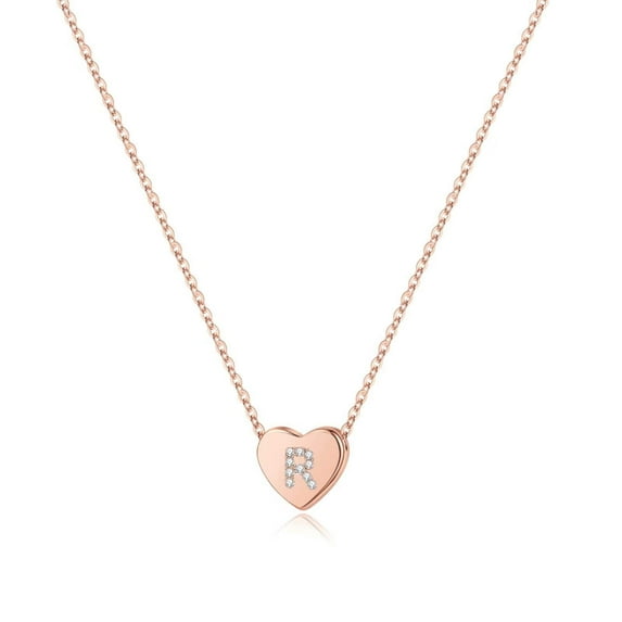 IEFSHINY Initial Heart Necklace for Women Dainty Heart Pendant Necklace for Women Jewelry Gifts