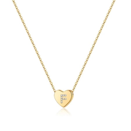 IEFSHINY Initial Heart Necklace for Women Dainty Heart Pendant Necklace for Women Jewelry Gifts