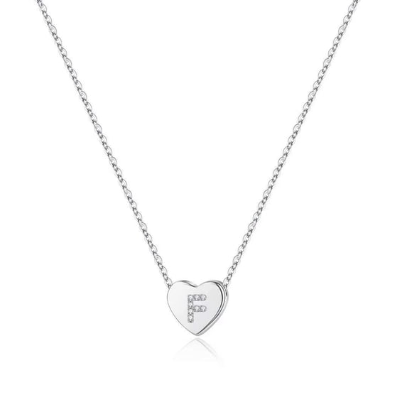IEFSHINY Initial Heart Necklace for Women Dainty Heart Pendant Necklace for Women Jewelry Gifts