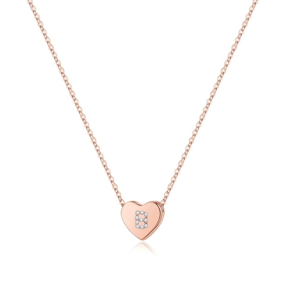 IEFSHINY Initial Heart Necklace for Women Dainty Heart Pendant Necklace for Women Jewelry Gifts