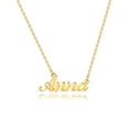 thumbnail image 1 of IEFSHINY Name Necklace 14K Gold Plated Dainty Name Necklace Jewelry Gifts for Women, 1 of 5