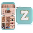 thumbnail image 1 of IEFSHINY Small Jewelry Box for Girls, Travel Initial Jewelry Organizer Box, Mini Travel Jewelry Box, 1 of 6
