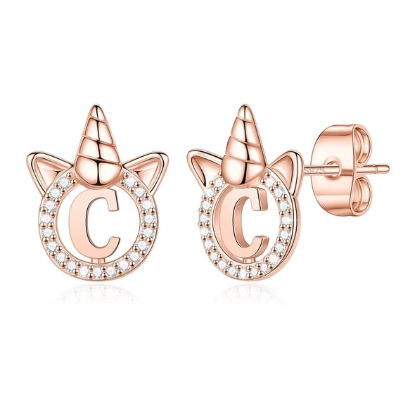 IEFSHINY Unicorns Gifts for Women Earrings S925 Sterling Silver Post Little Women Earrings Unicorn Stud Earrings for Women